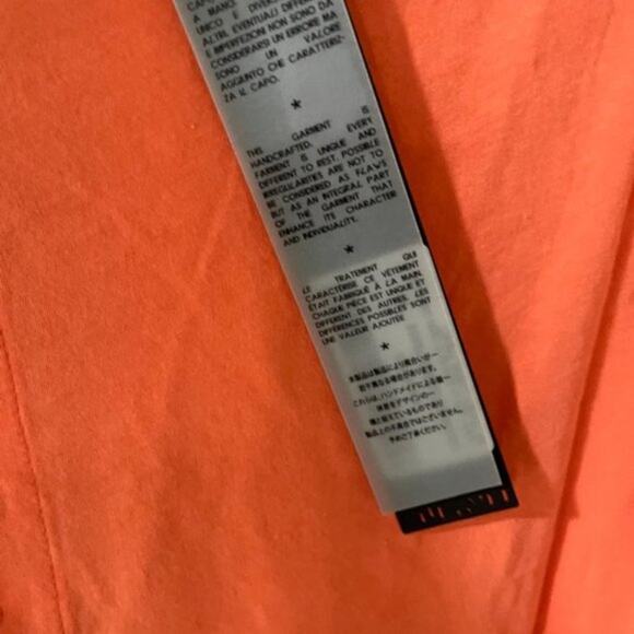 Orange Lace-Up Short Sleeve Tee - Picture 9 of 13